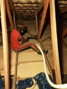 dusty vs cleaned ceiling