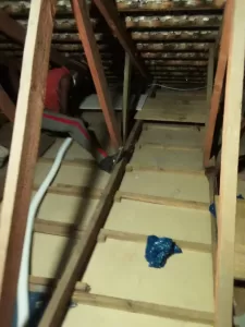 working boards are used for safety and to reach the furthest corners